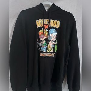 Black Moschino hooded sweatshirt